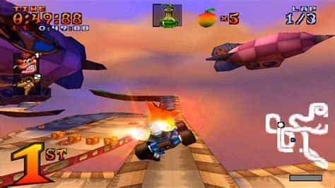 Crash Team Racing Ctr Clássico Psone Ps3 Fox Geeks
