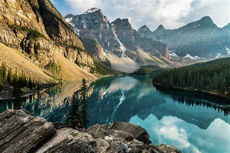 An Evening At Moraine Lake By Ian Stotesbury Photography
