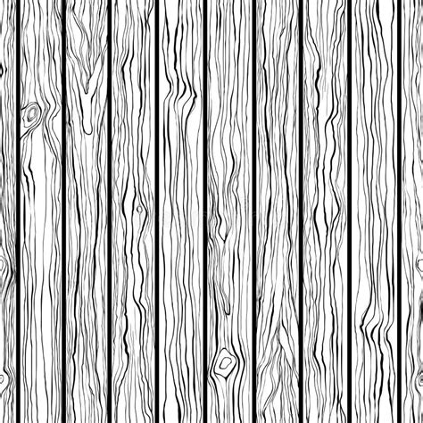 Wood Texture Seamless Pattern Black And White Hand Draw Stock