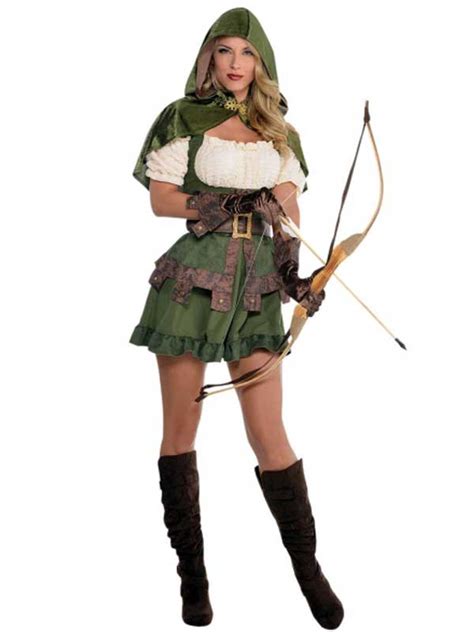 Ladies Sexy Robin Hood Costume Adult Maid Marion Fancy Dress Outfit Uk 8 20 Pan Ebay