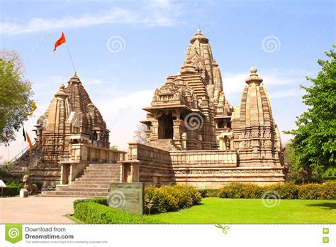 Lakshmana Temple In Khajuraho Madhya Pradesh India Stock