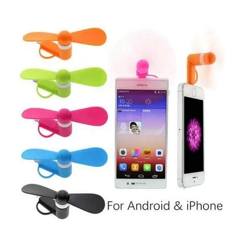 100pcslot Micro Usb Flexible Mini Fans Cooler Phone Hand Fan For