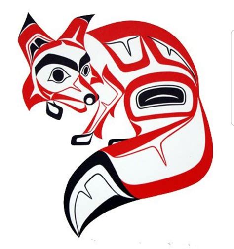 Native Fox Native Art Native American Symbols Haida Art