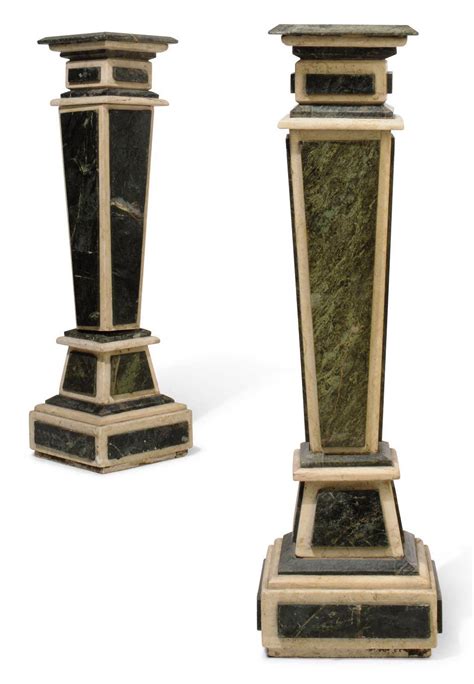 A Pair Of Marble Pedestals