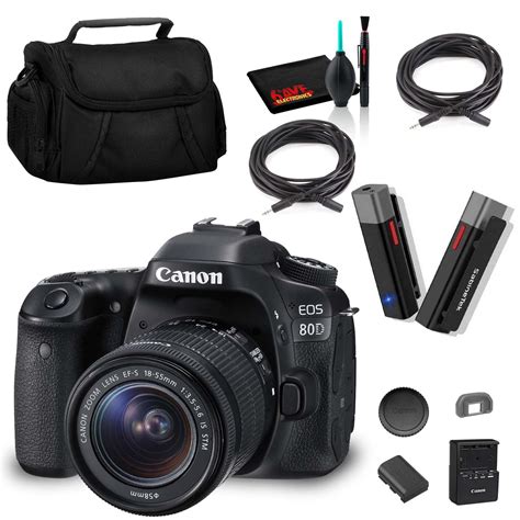 Canon Eos 80d Dslr Camera With 18 55mm Lens Content Creator Accessory