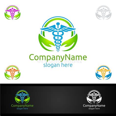 Medical Health Care Logo Design Template Stock Vector Illustration Of