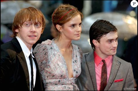 Daniel Radcliffe Emma Watson Et Rupert Grint à La Première Du Film