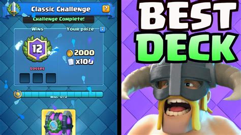 1 Best Deck For Classic Challenge In Clash Royale 12 Wins 0 Losses
