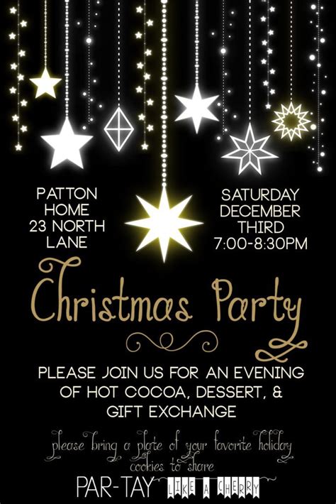 Effortlessly plan your dinner party, and enjoy a wonderful evening with friends and loved ones. Free Christmas Party Invitation - Party Like a Cherry ...