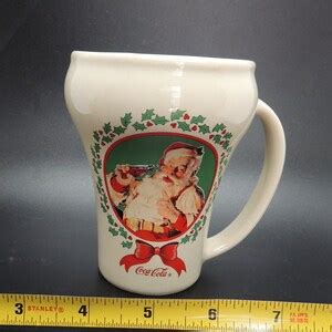 Vintage Coca Cola Santa Claus Christmas Mug Coke Brand Mug Santa Drinking A Coke Mug Vintage