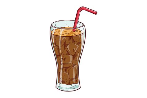 hand draw soda drink illustration graphic by padmasanjaya · creative fabrica