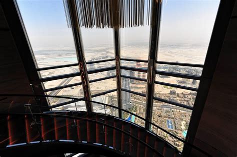 Dubais Burj Khalifa Building Is The Tallest In The World A Staircase