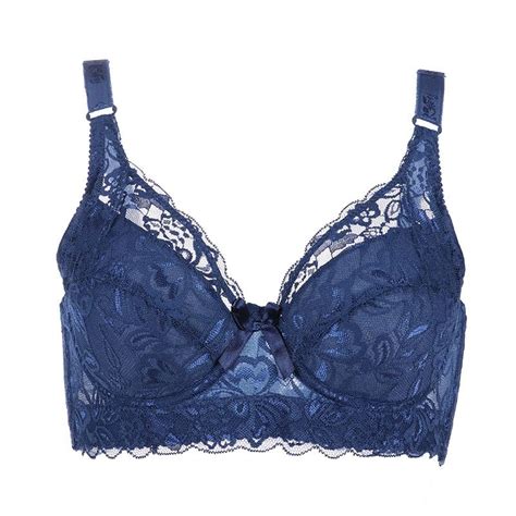 Cheap 36 46 Plus Size Women Ultrathin Bra Underwire Push Ups Lace Bras