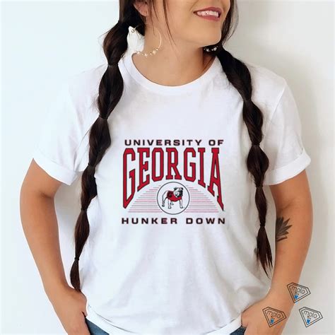 Uga University Of Georgia Bulldogs Hunker Down Shirt Teejeep