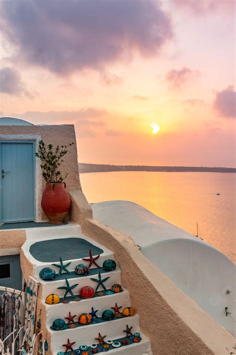 The Colors Of The Sunsets Can Be Incredible In Oia On The Island Of