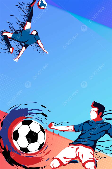 Poster Turnamen Sepak Bola Piala Dunia 2018 Passion Latar Belakang