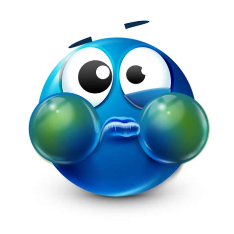 Bluemoji Seasick Smiley Blue Emoji Know Your Meme
