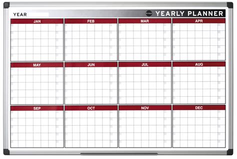 The Importance Of Using Fully Customised Whiteboard Yearly Planner