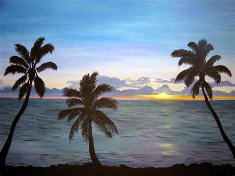 Hawaiian Sunset Dream Painting By Amy Scholten Pixels