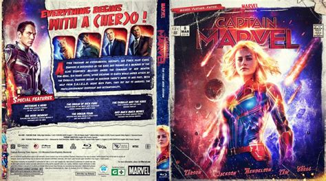 Follows carol danvers, an air force pilot whose dna is fused with that of an alien during an accident. Captain Marvel (2019) Blu-ray Custom Cover (With images ...