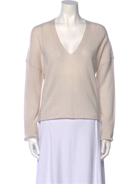 Escada Virgin Wool V Neck Sweater Neutrals Knitwear Clothing