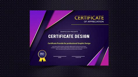 Professional Certificate Psd Templates Design Photoshop Cc Tutorial