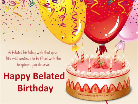 Best Belated Birthday Wishes And Messages For Late Birthday Greetings