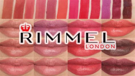 Rimmel Lipstick Swatches Lasting Finish Extreme Lipstick Lip Swatches