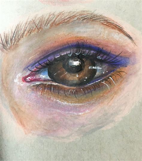Do More With Less Mixed Media Monday A Tired Eye Drawing