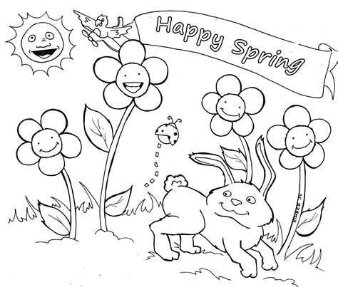 When the online coloring page has loaded, select a color and start clicking on the picture to color it in. Coloring Pages Free For Kids Spring Time - Coloring Home