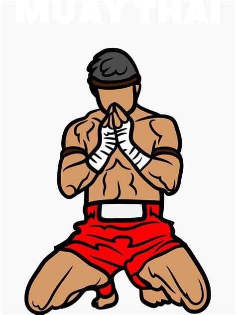 Muay Thai Sticker For Sale By Gigadesigns Redbubble