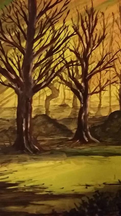 Dark Forest Oil Painting By Parmenid On Deviantart