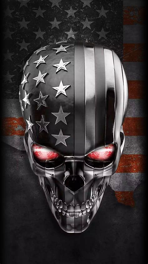 Update American Flag Skull Wallpaper Best In Cdgdbentre