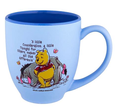 Disney Parks Epcot Winnie The Pooh And Eeyore Ceramic Coffee Mug New