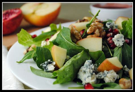Meatless Monday Chopped Apple Salad With Toasted Walnuts Blue Cheese