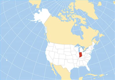 Map Of The State Of Indiana Usa Nations Online Project