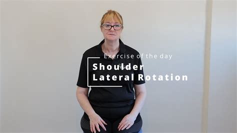 Home Exercise Shoulder Lateral Rotation Youtube