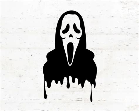Ghost Face Svg Digital Download Scream Drip Svg Scream Svg Etsy Australia