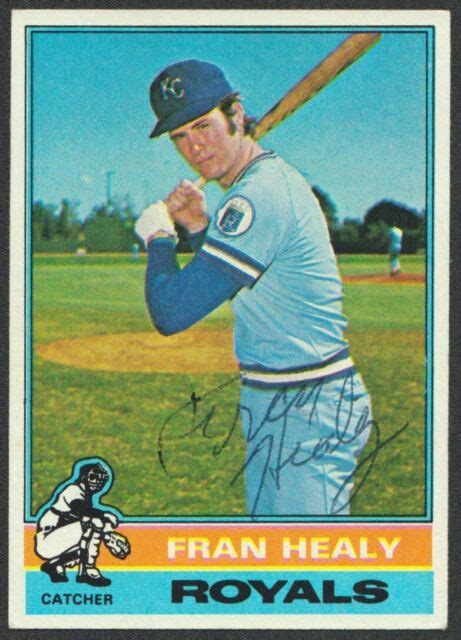 Fran Healy 1976 Topps 394 Autograph Royals Auto Signed Giants Yankees