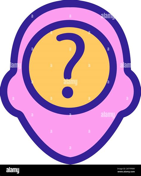 Consciousness Icon Vector Isolated Contour Symbol Illustration Stock