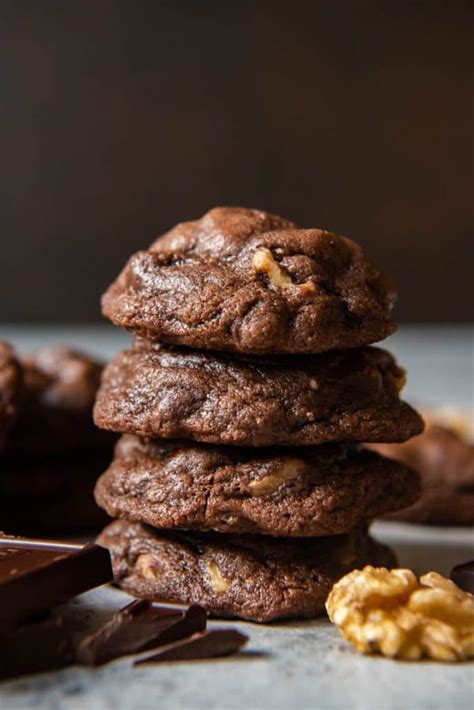 Best Fudgy Chewy Chocolate Brownie Cookies House Of Nash Eats
