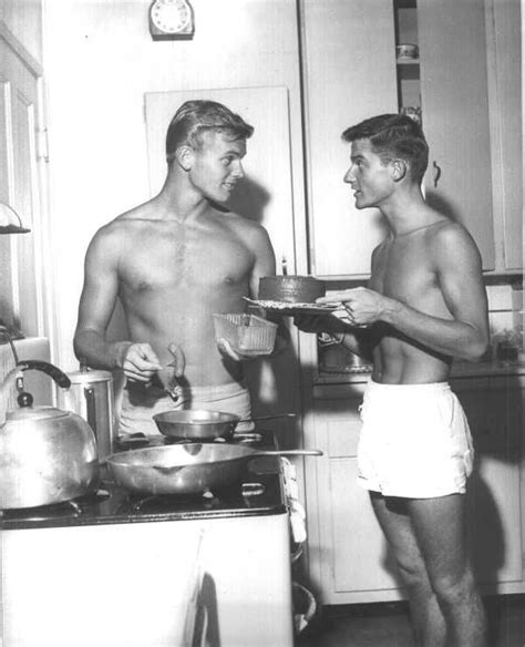 Tab Hunter And Roddy Mcdowell At Home Tab Hunter Vintage Classic Hollywood