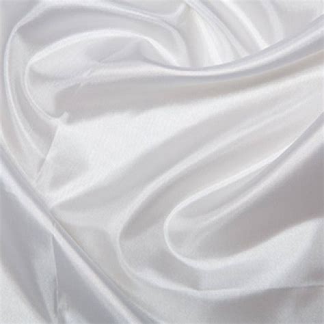 White Habotai Silk Lining Fabric Polyester Material 145cm 57 Wide