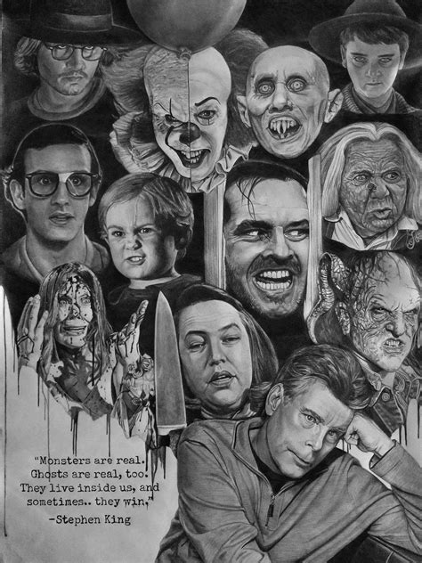 Fantastic Stephen King Artwork By Ashley Mowdy Stephen King Movies