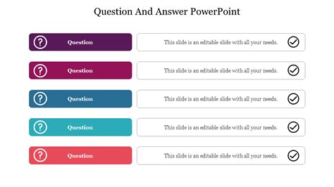 Free Questions Answers Powerpoint Template Free