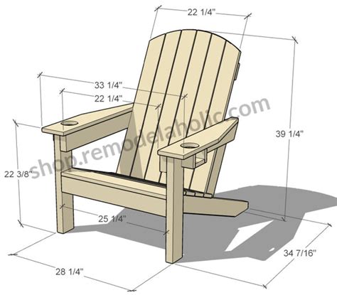 Diy Adirondack Chair Woodworking Plan Remodelaholic