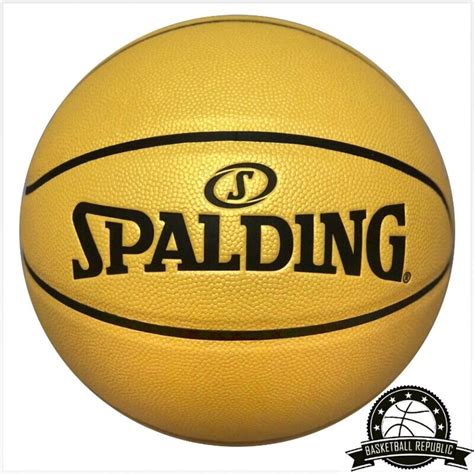 Spalding Limited Edition Gold Composite Indoor Outdoor Basketball Sz 7