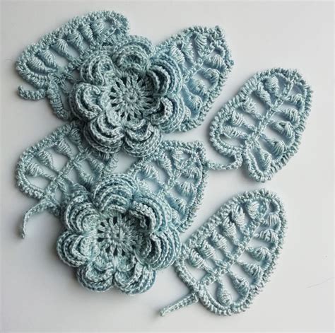 Crochet Flower, flower headband,flower embellish, pearl flower, scrapbook flower, cream flower ...