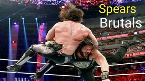 Roman Reigns Cleanout Spears All Time Hd Brutaly Spears All Time Youtube