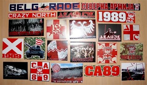 Delije Fk Crvena Zvezda Fans Stickers 21 Items Other Sports Items